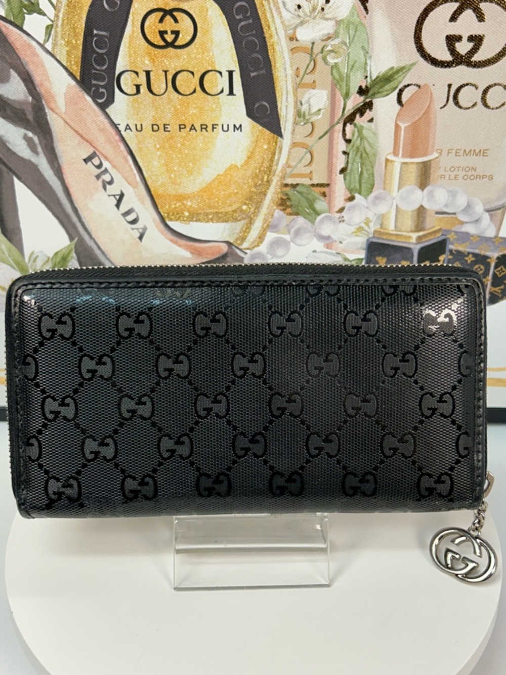 GUCCi GG Imprime Guccissima Leather Zip Around Wallet 😍🖤